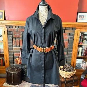 Black shirt dress, pleated back size small